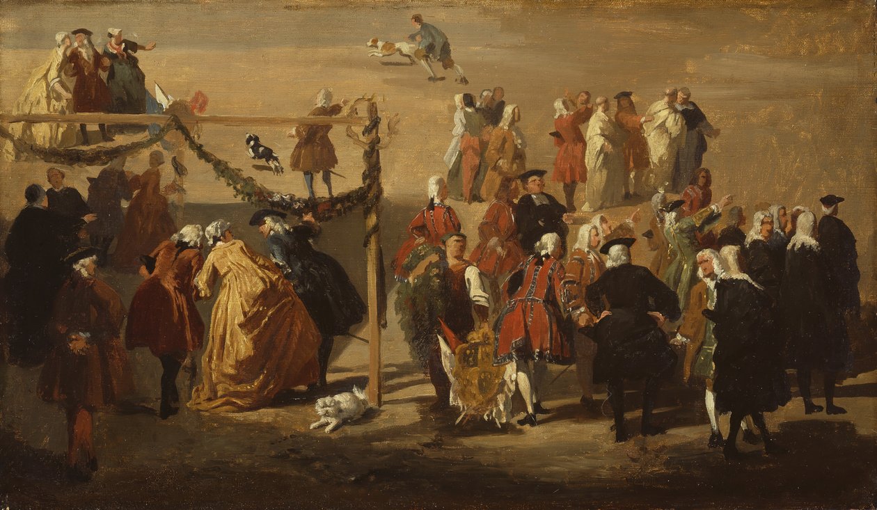 पियाज़ा नवोना में उत्सव, 1729। द्वारा जियोवन्नी पाओलो पाणिनि