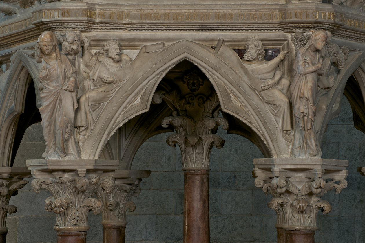 सेंट एंड्रिया के चर्च में पल्पिट, c.1298-1301 (संगमरमर) द्वारा जियोवन्नी पिसानो