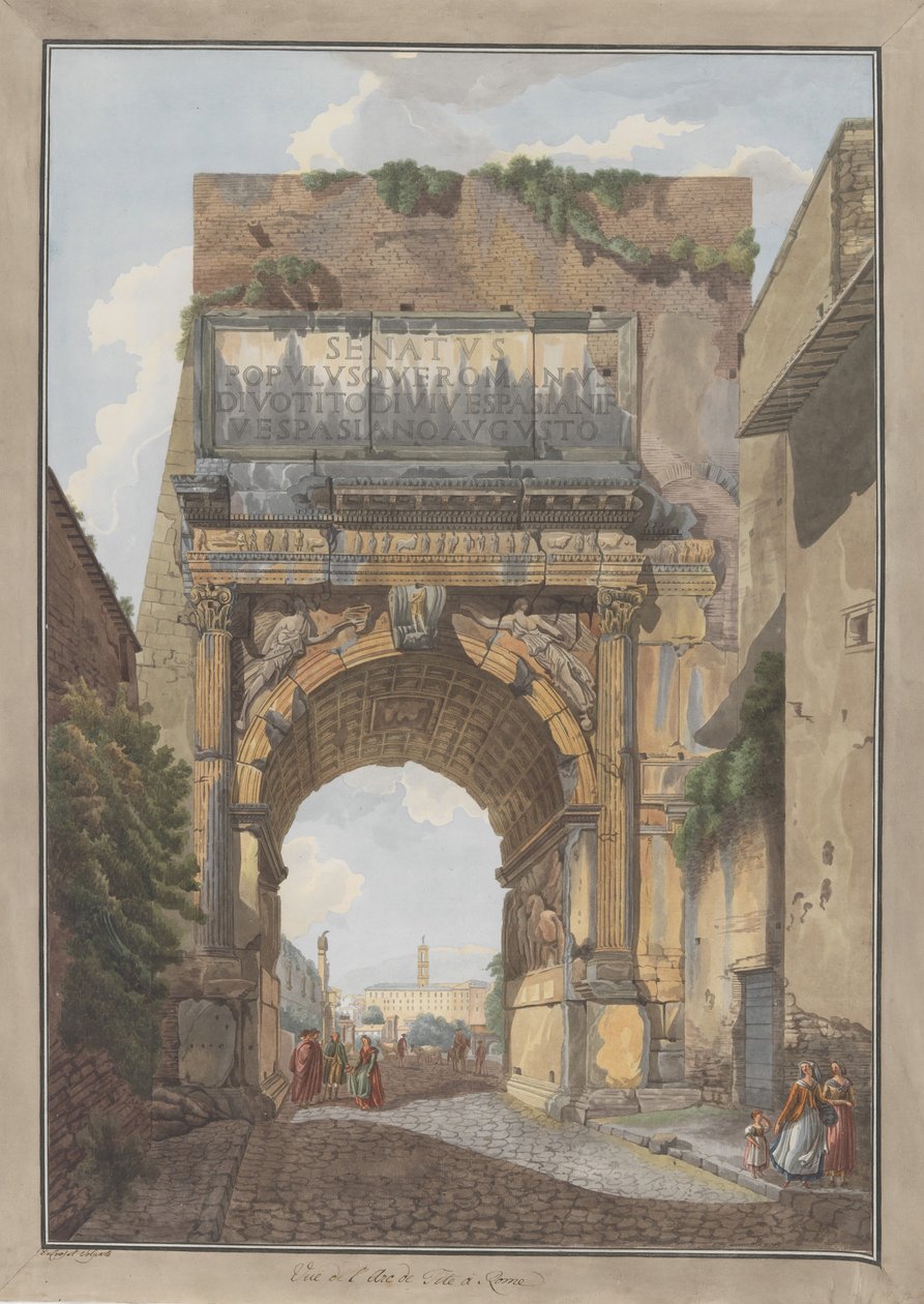 आर्क ऑफ टाइटस, सीए। 1780. निर्माता: जियोवन्नी वोल्पाटो, लुइस डुक्रोस। द्वारा जियोवानी वोल्पाटो, लुई डुक्रोसो