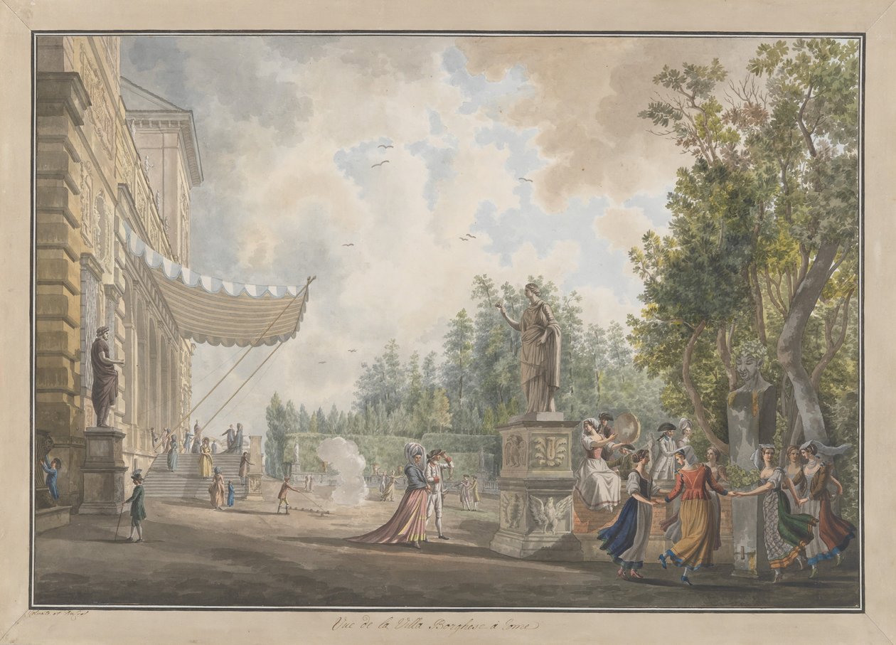 विला बोर्गीस, लगभग। 1780. निर्माता: जियोवन्नी वोल्पाटो, लुइस डुक्रोस। द्वारा जियोवानी वोल्पाटो, लुई डुक्रोसो