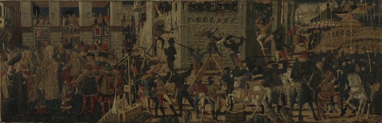 कार्टेज की घेराबंदी और सीपियो की निरंतरता, c.1460 द्वारा जियोवन्नी युवा मार्गदर्शक