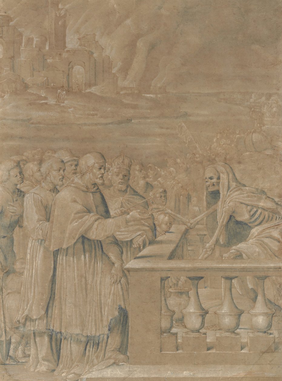 चर्च और राज्य पर मृत्यु की विजय का रूपक, सीए। 1538-44। द्वारा गिरोलामो दा ट्रेविसो