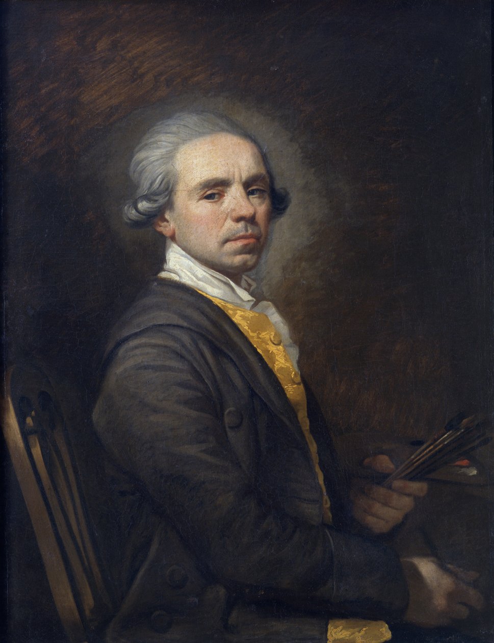 स्व-चित्र, c.1780 (कैनवास पर तेल) द्वारा Giuliano Traballesi