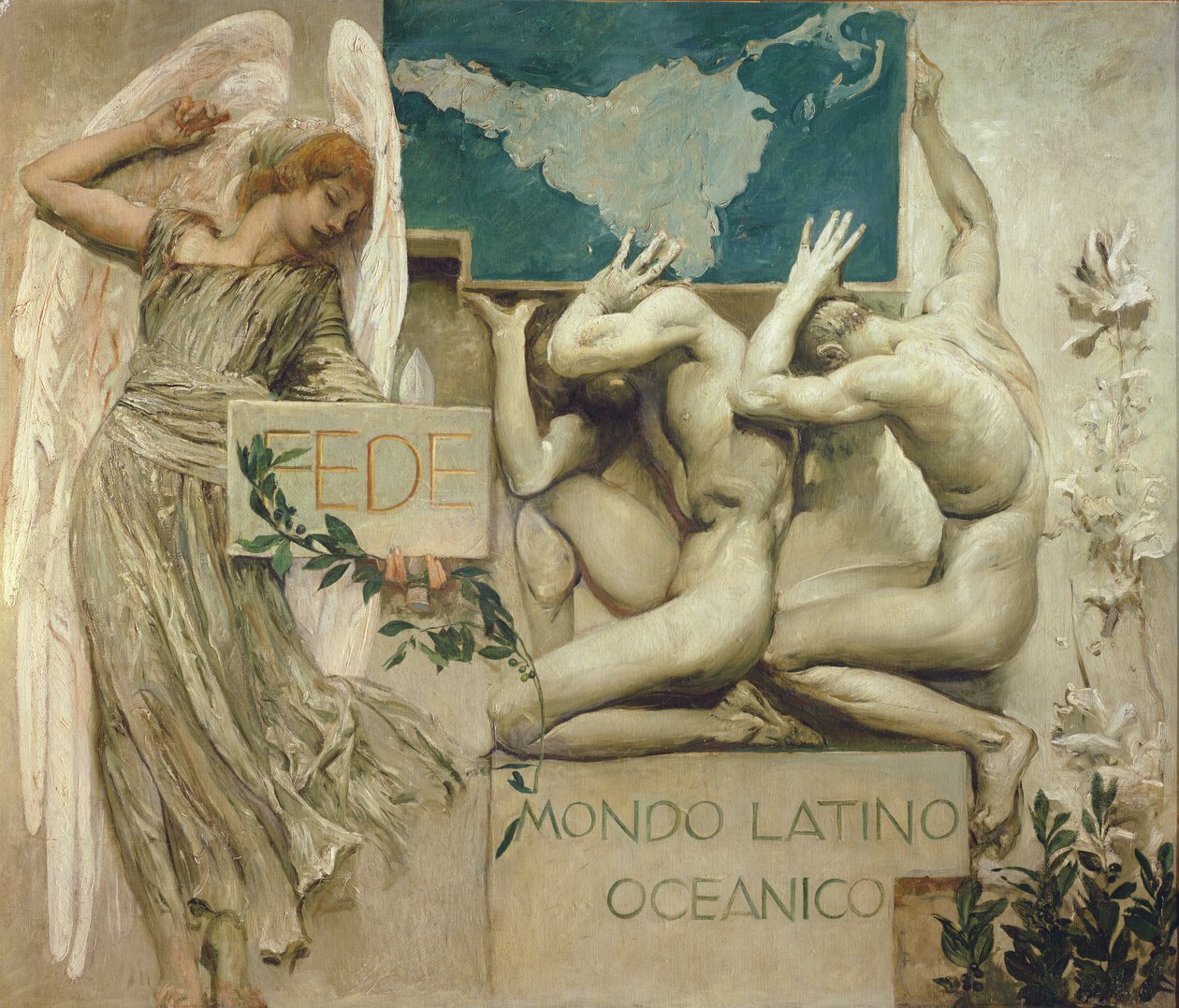 आस्था, महासागर लैटिन अमेरिका, 1904 द्वारा Giulio Aristide Sartorio