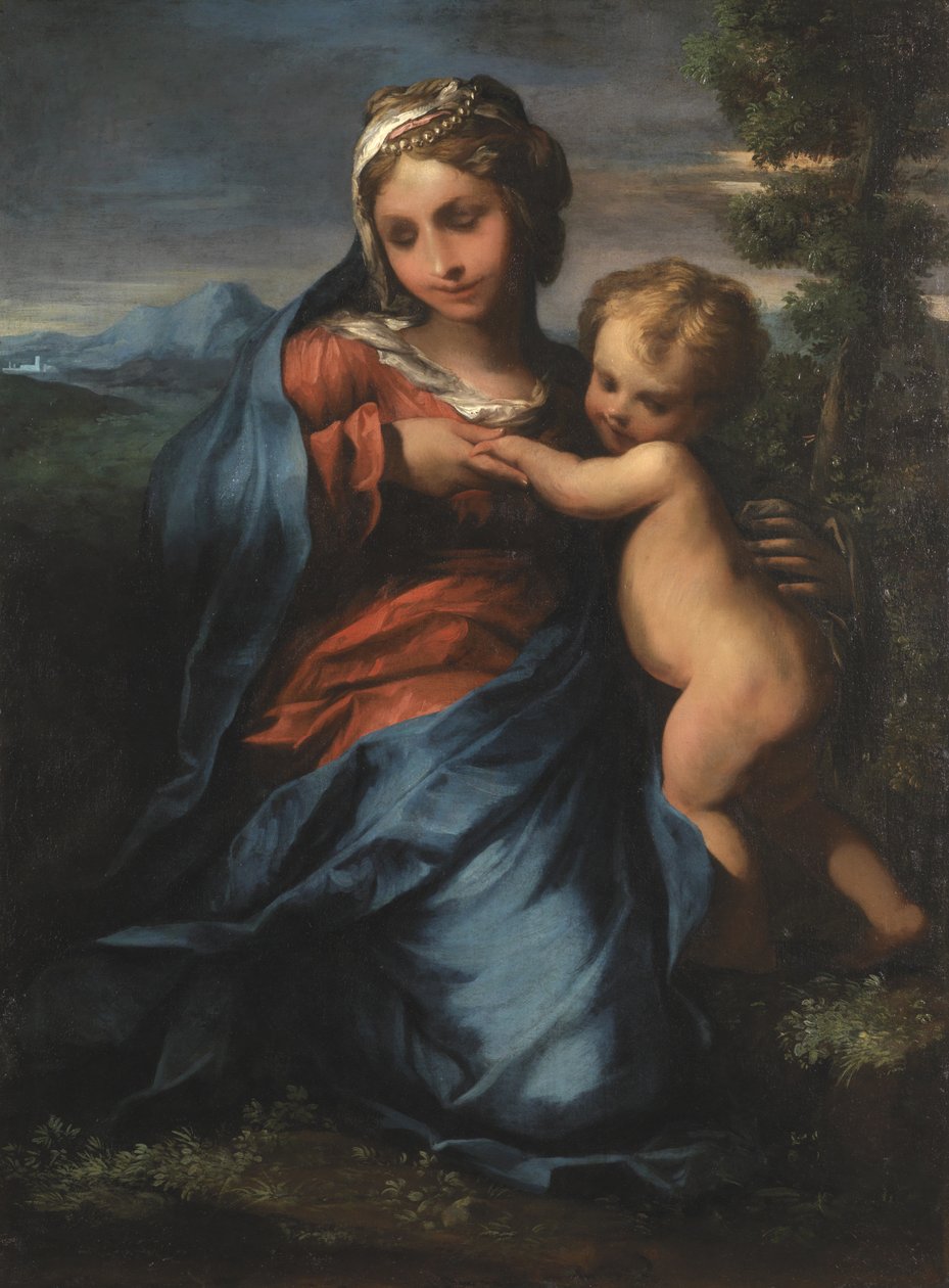 वर्जिन एंड चाइल्ड, c.1600 द्वारा Giulio Cesare Amidano