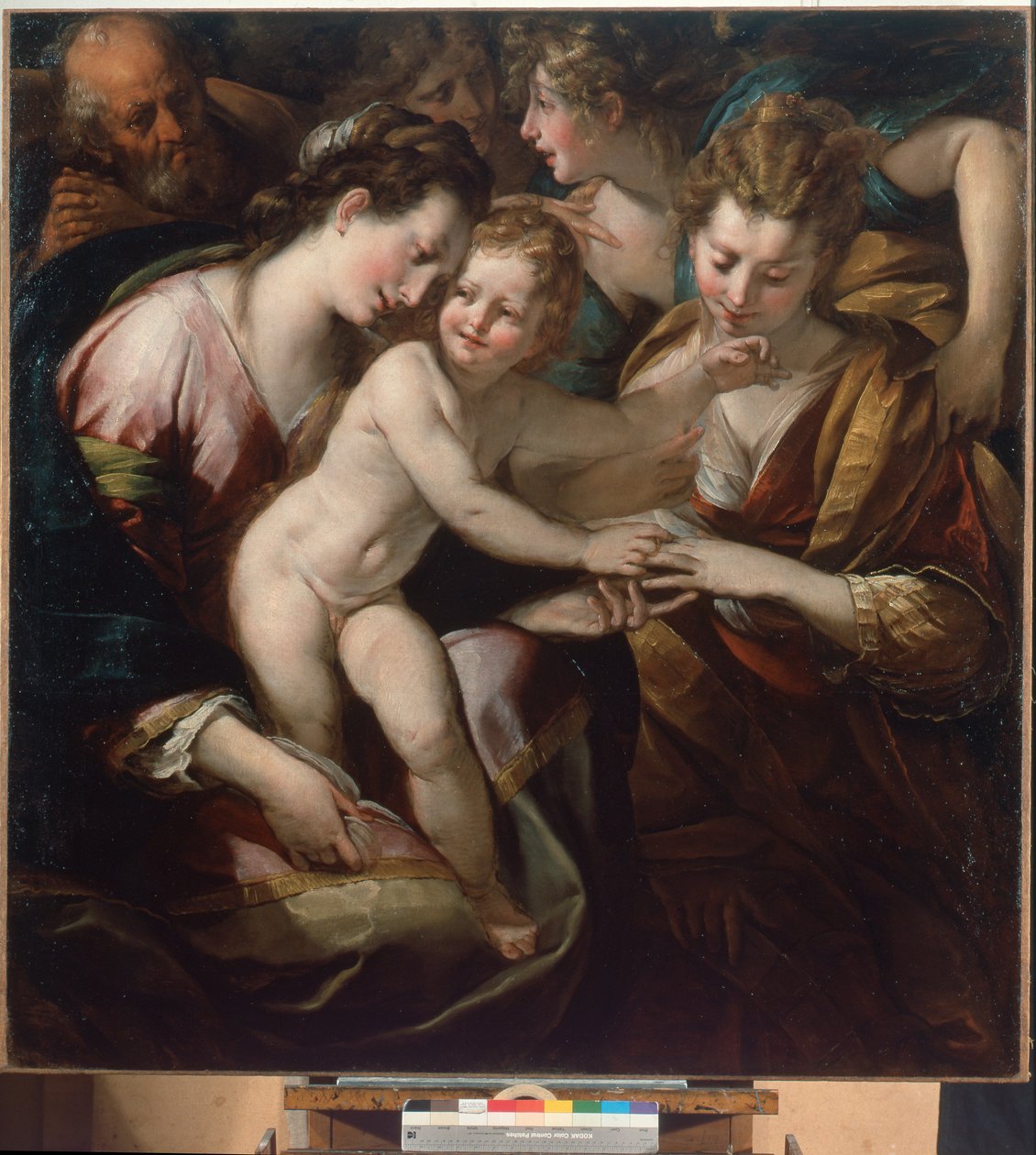 सेंट कैथरीन का रहस्यवादी विवाह द्वारा Giulio Cesare Procaccini