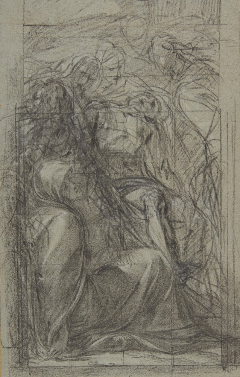 पिएटा के लिए अध्ययन, 1604। द्वारा Giulio Cesare Procaccini