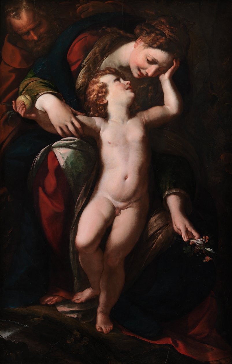 पवित्र परिवार। मिस्र में उड़ान पर आराम, 1613-1615 द्वारा Giulio Cesare Procaccini