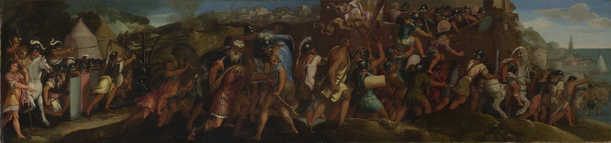 1566 के बाद कार्टाजेना पर हमला द्वारा Giulio Licinio