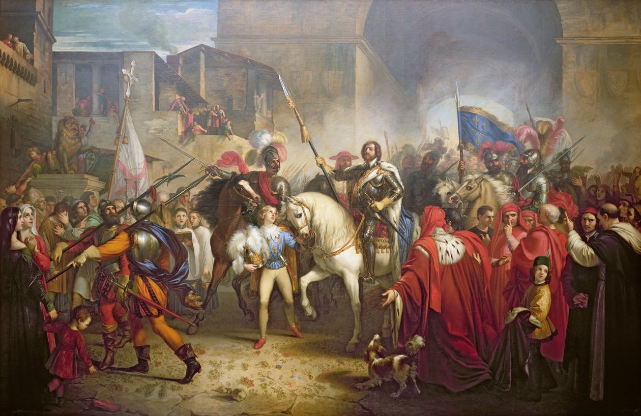 1494 में चार्ल्स आठवीं (1470-98) की फ्लोरेंस में प्रवेश द्वारा ग्यूसेप बेज़ुओली