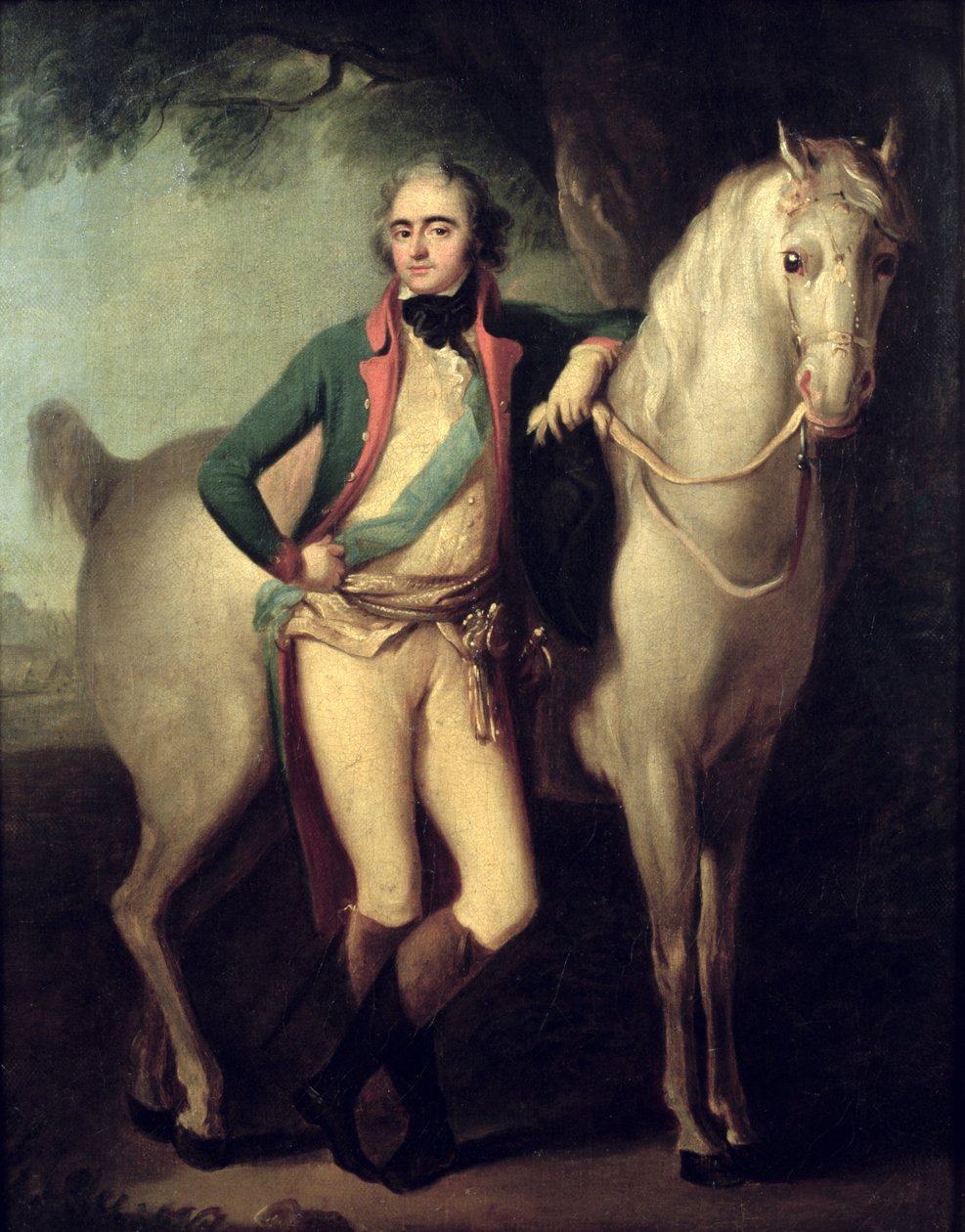 प्रिंस जोसेफ एंटोन पोनतोव्स्की (1763-1813) अपने घोड़े द्वारा, द्वारा ग्यूसेप या जोसेफ ग्रासी