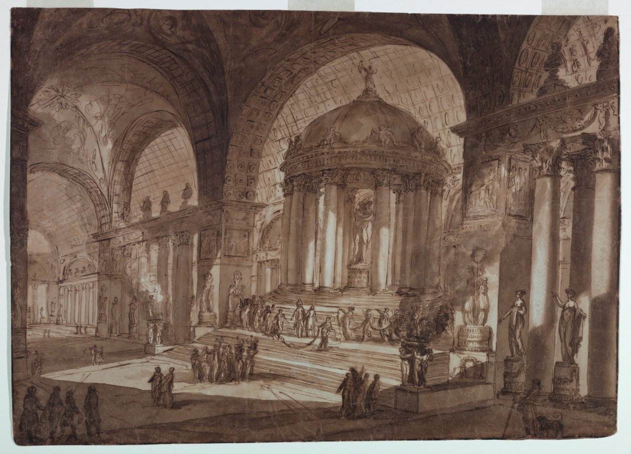 स्टेज डिज़ाइन, प्रेम का मंदिर द्वारा Giuseppe Barberi