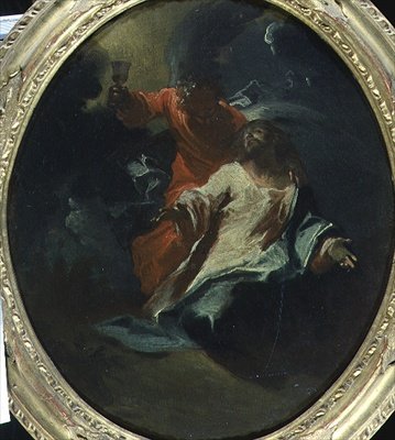 जैतून के पहाड़ पर मसीह, c.1730 (कैनवास पर तेल) द्वारा ग्यूसेप बाज़ानी