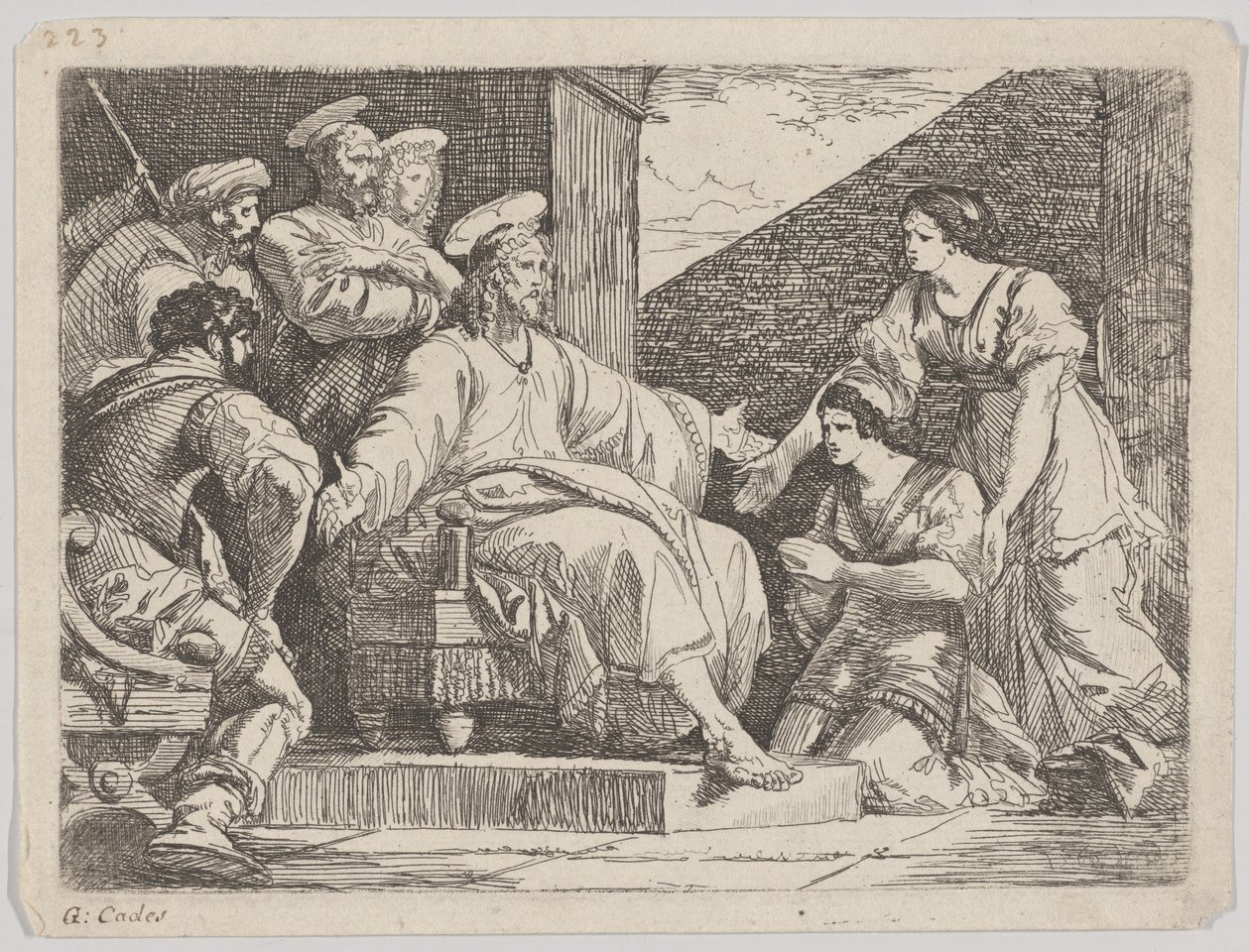 मसीह बैठा उपदेश, 1766। द्वारा Giuseppe Cades
