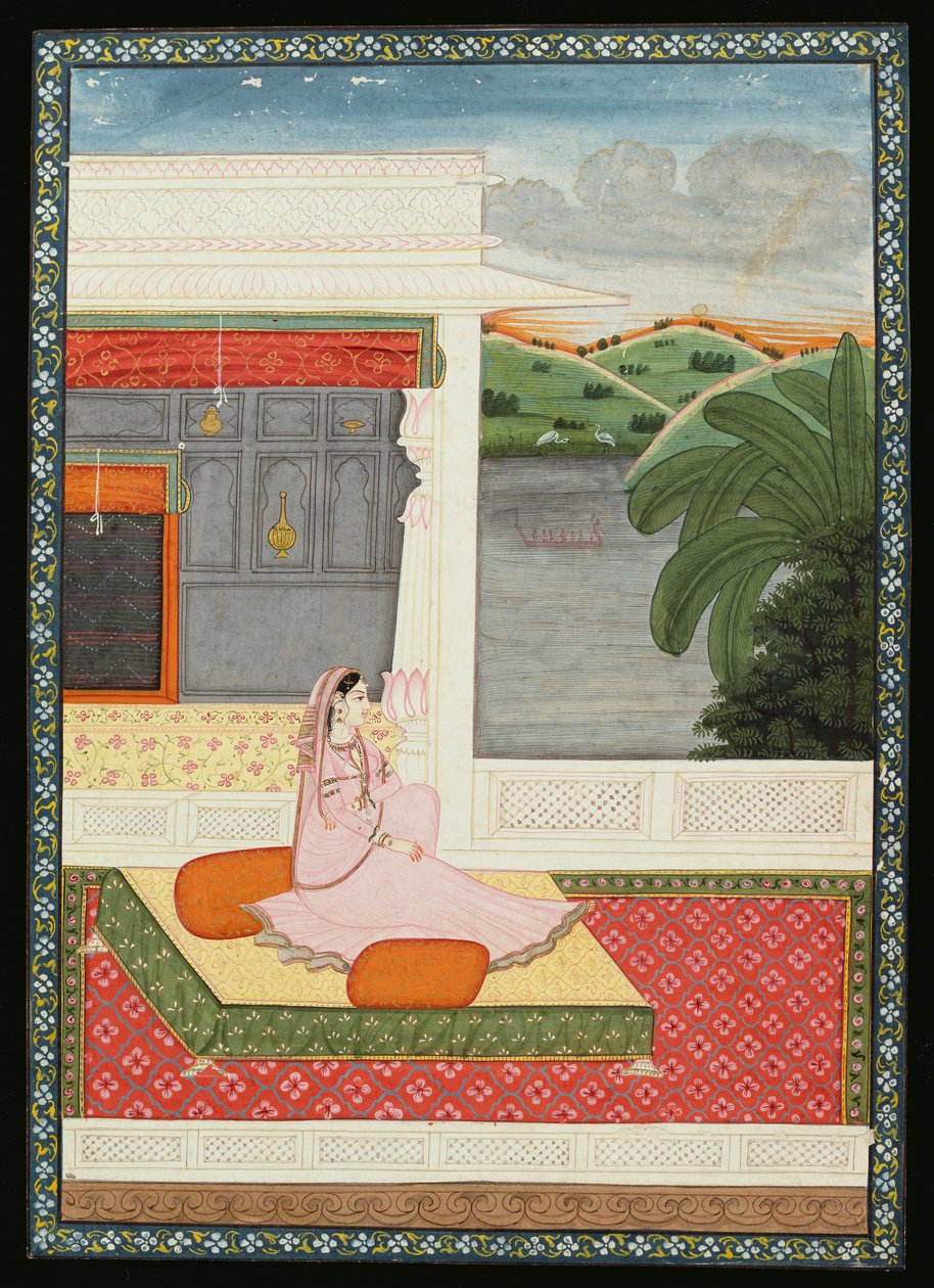 एक अकेली महिला को उसके प्रेमी की खबर का इंतजार है, c.1800 द्वारा गिउसेप्पे मैगियोलिनी