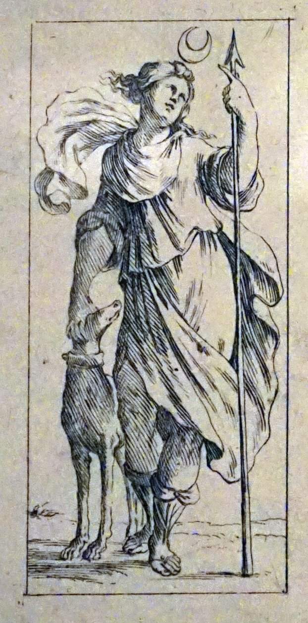 Giuseppe Maria Mitelli द्वारा 17 वीं शताब्दी के टैरो कार्ड द्वारा Giuseppe मारिया मिटेली