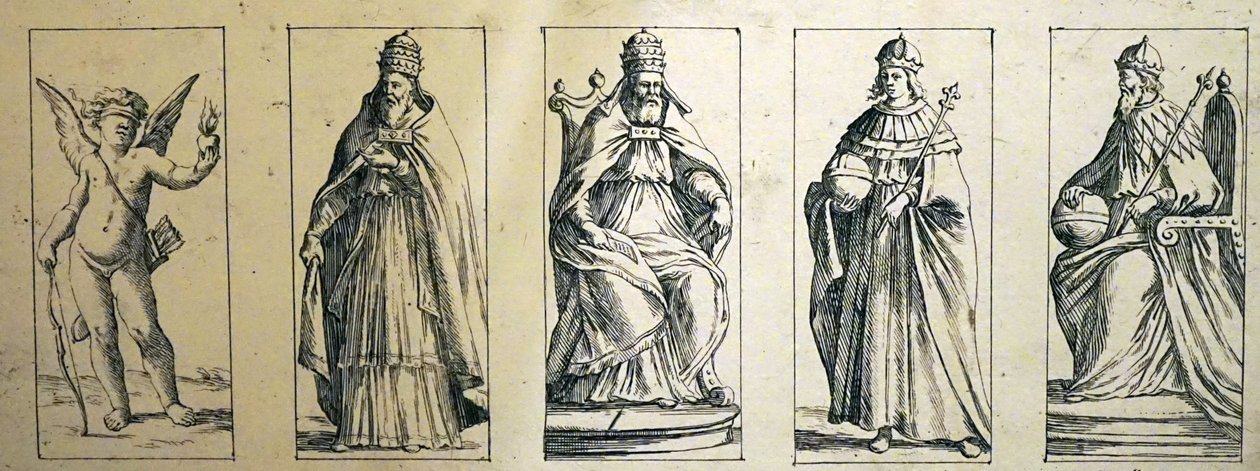 Giuseppe Maria Mitelli द्वारा 17 वीं शताब्दी के टैरो कार्ड द्वारा Giuseppe मारिया मिटेली