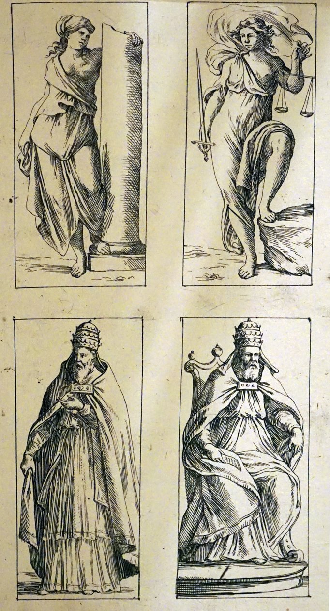 Giuseppe Maria Mitelli द्वारा 17 वीं शताब्दी के टैरो कार्ड द्वारा Giuseppe मारिया मिटेली