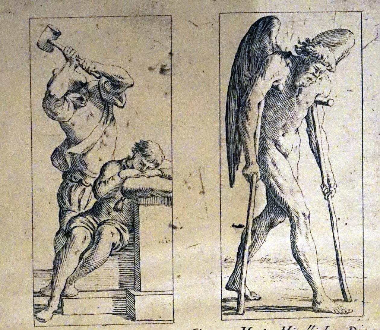Giuseppe Maria Mitelli द्वारा 17 वीं शताब्दी के टैरो कार्ड द्वारा Giuseppe मारिया मिटेली
