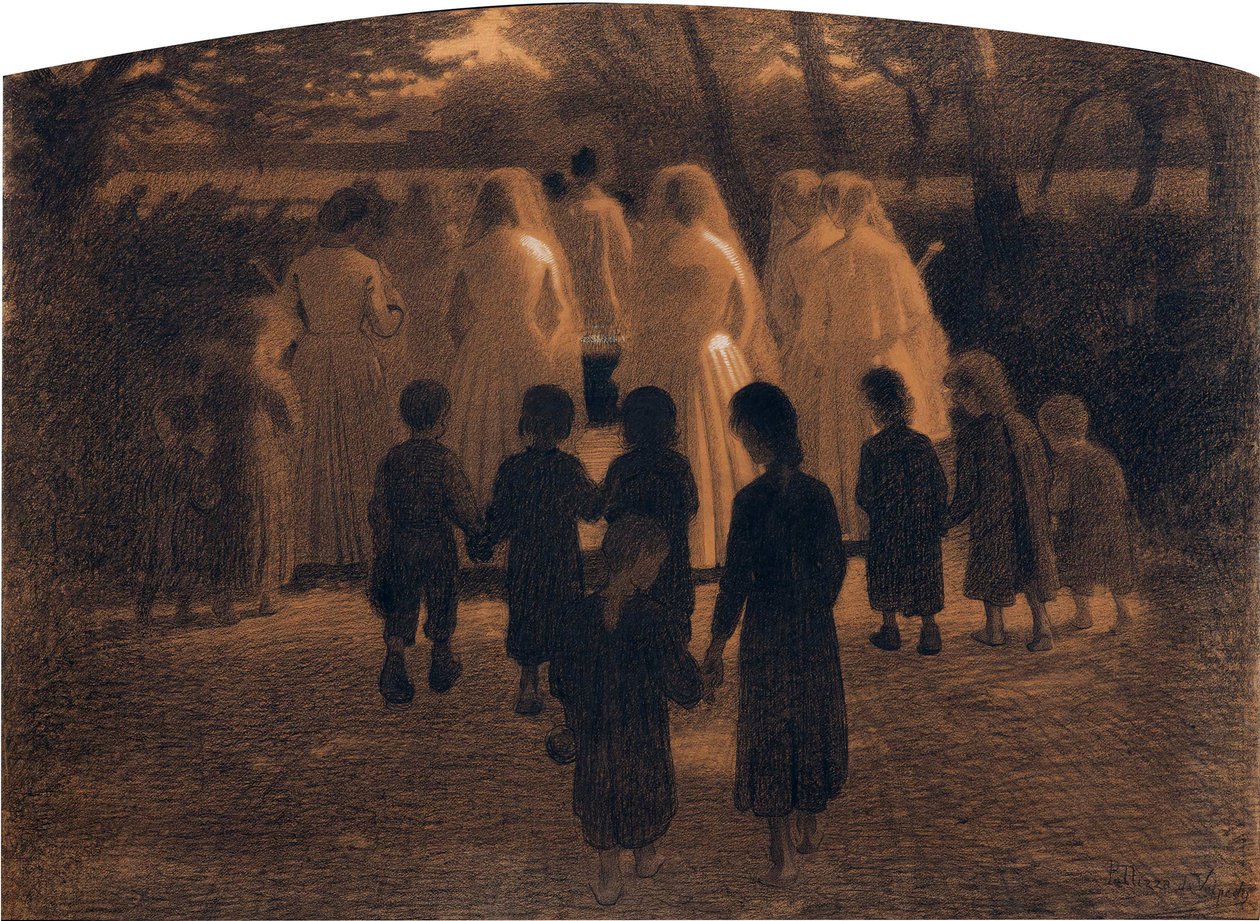 पेलिज़ा दा वोल्पीडो द्वारा द डेड चाइल्ड, ग्यूसेप (1868-1907)। कार्डबोर्ड पर पेस्टल, आकार: 71x98 द्वारा ग्यूसेप पेलिज़ा दा वोल्पीडो