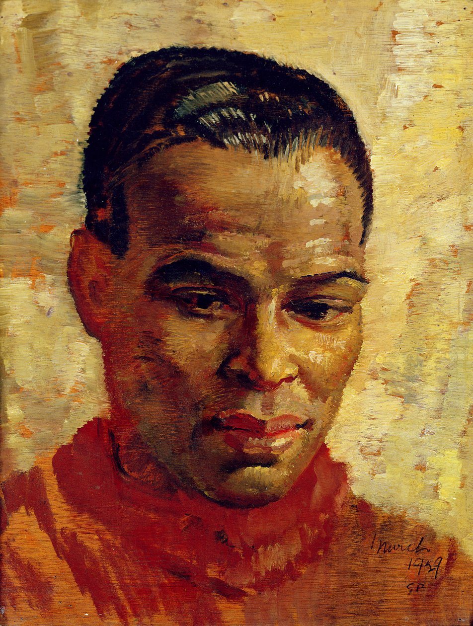 पोर्ट्रेट ऑफ़ ए मैन, संभवतः हेनरी थॉमस, 1929 द्वारा ग्लिन वॉरेन फिल्पोट