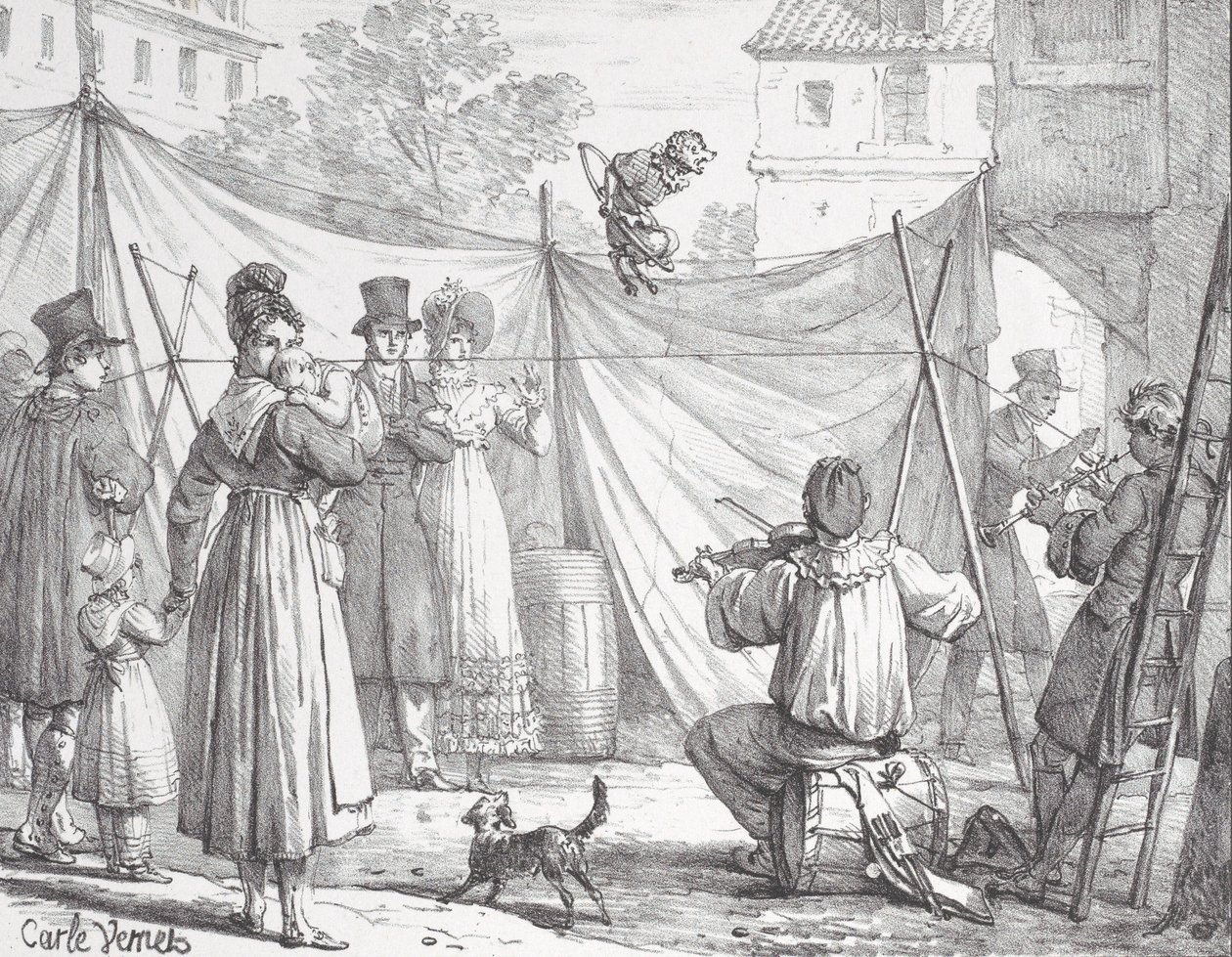 बंदर और तेंदुआ बंदर, 1818। द्वारा गोडेफ्रॉय एंगेलमैन