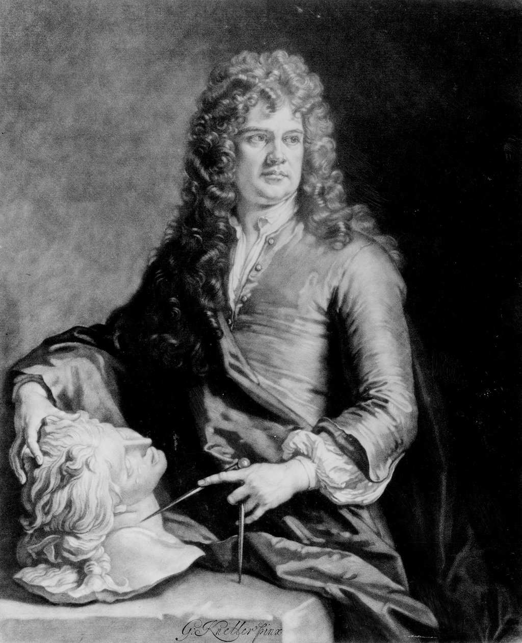 ग्रिनिंग गिबन्स (1648-1721), जे। स्मिथ द्वारा उत्कीर्ण द्वारा गॉडफ्रे नेलर