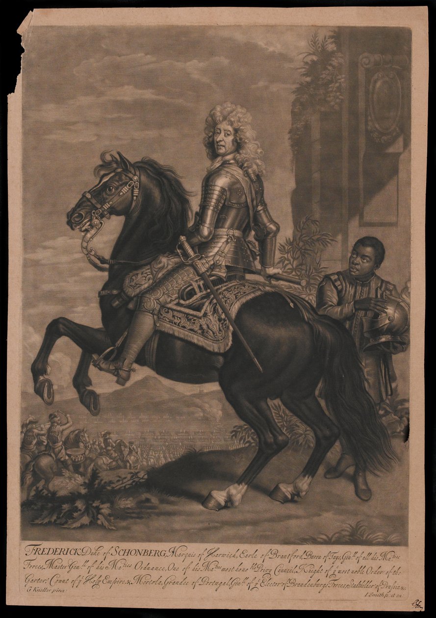 फॉनरिक ड्यूक ऑफ शॉनबर्ग [sic], मार्क्विस ऑफ हार्विक, अर्ल ऑफ ब्रान्सफोर्ड द्वारा गॉडफ्रे नेलर