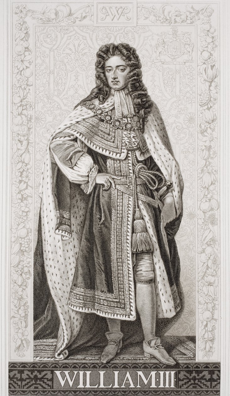 विलियम III (1650-1702) `अंग्रेजी और स्कॉटिश इतिहास &39;वॉल्यूम II के चित्र द्वारा गॉडफ्रे नेलर