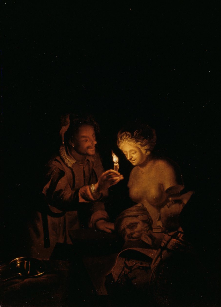 Pygmalion और Galatea (पैनल) द्वारा गॉडफ्राइड शाल्कन
