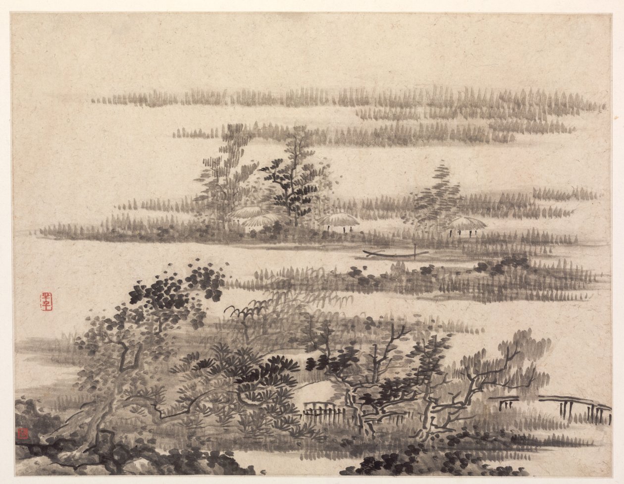 समर इन द वॉटर कंट्री, 1670s। द्वारा गोंग जियान