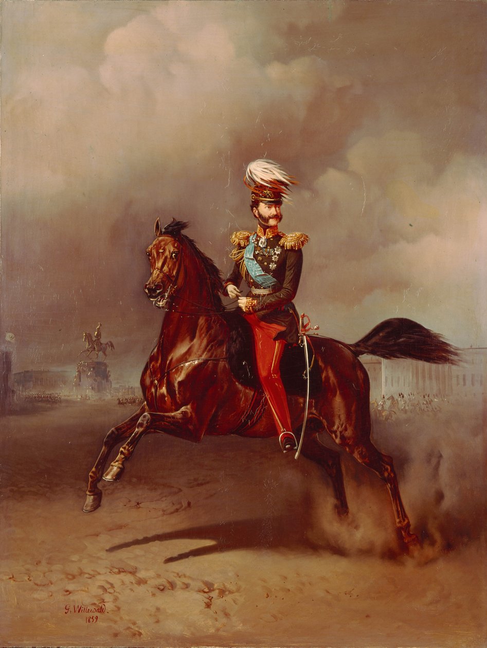 गणना व्लादिमीर फ्योदोरोविच एडलरबर्ग का पोर्ट्रेट 1791-1884, 1859 द्वारा गॉटफ्रीड विलेवल्ड