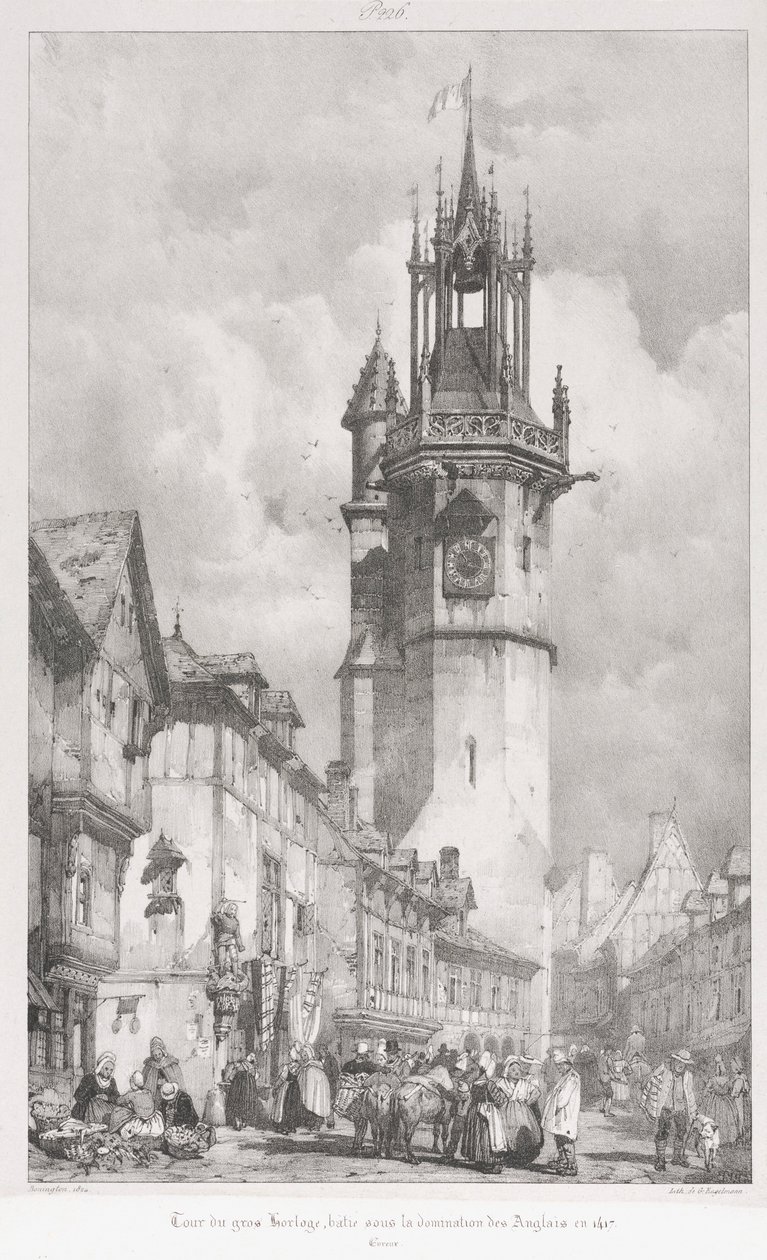 प्राचीन फ्रांस, नॉरमैंडी ..., 1824 में सुरम्य और रोमांटिक यात्राएं। द्वारा गॉटफ्रीड या गोडेफ्रो एंगेलमैन