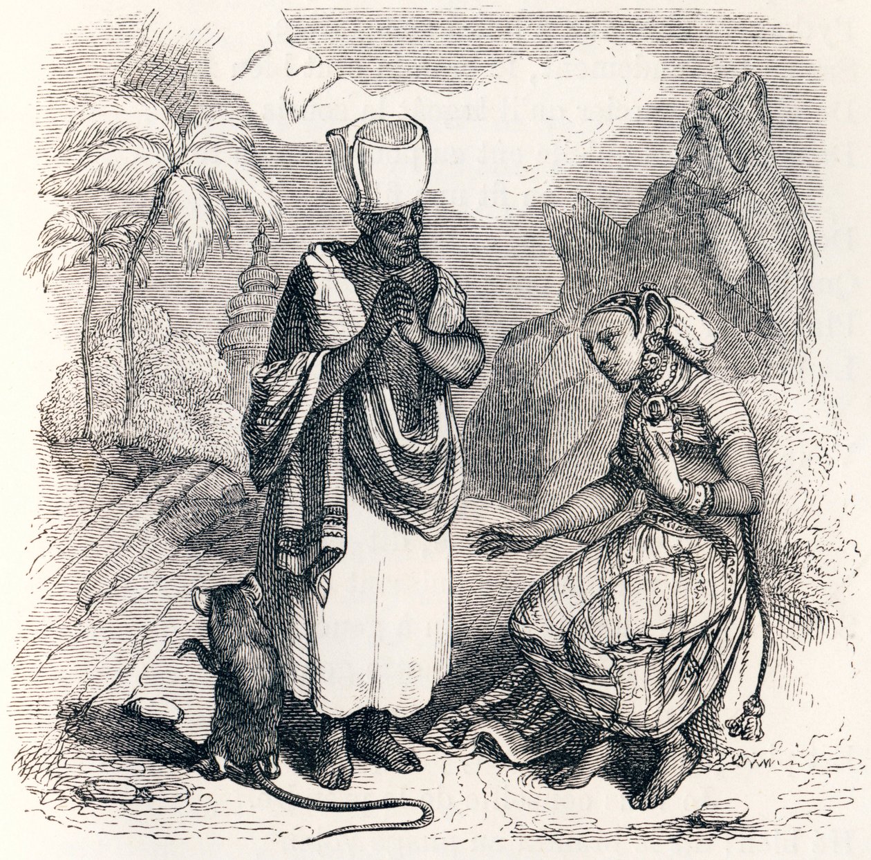 माउस को एक लड़की के रूप में रूपांतरित किया गया है - Fables by La Fontaine द्वारा ग्रैंडविल