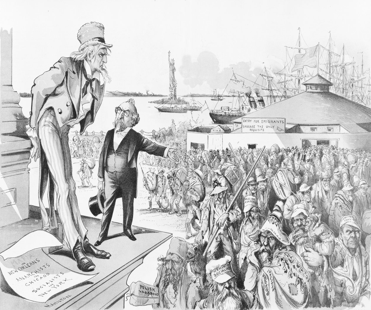 जहां दोष निहित है, 1891 (क्रोमोलिथोग्राफ) द्वारा ग्रांट ई। हैमिल्टन