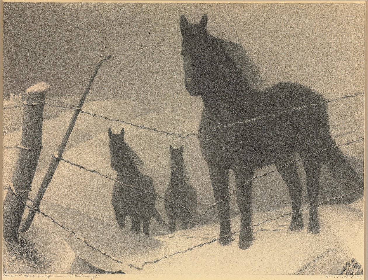 "फरवरी", 1940 के लिए अध्ययन द्वारा अनुदान की लकड़ी