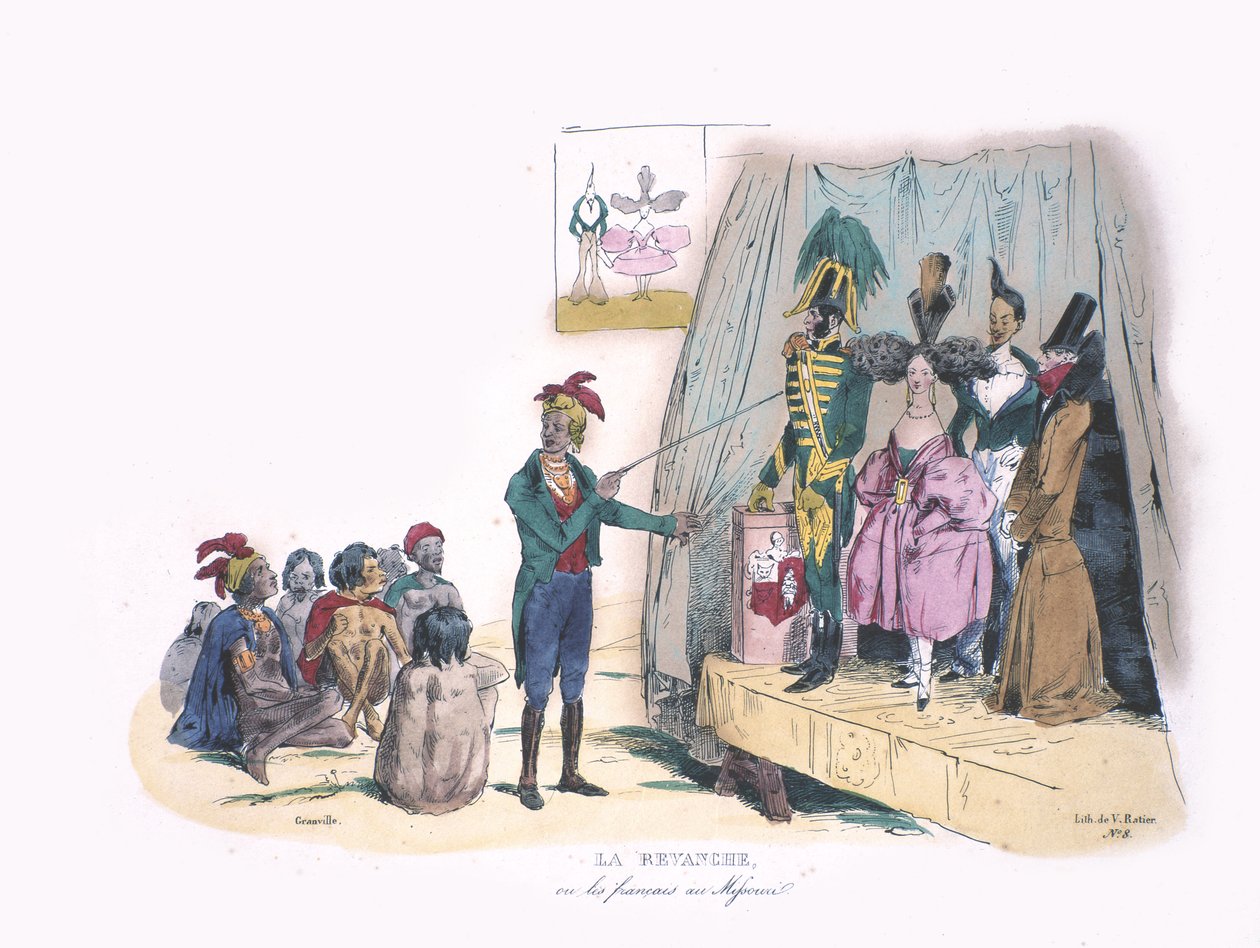 ला रेवंचे, c.1830 (हस्तनिर्मित लिथो) द्वारा ग्रानविले
