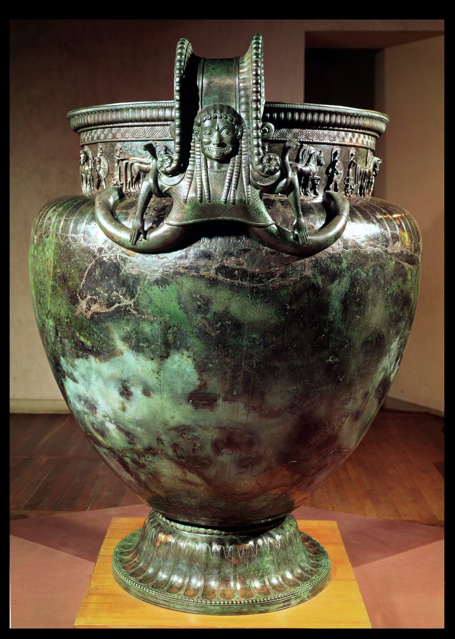 क्रेटर, विक्स की राजकुमारी (कांस्य) के मकबरे से (यह भी देखें 173539 und 175991) द्वारा यूनानी