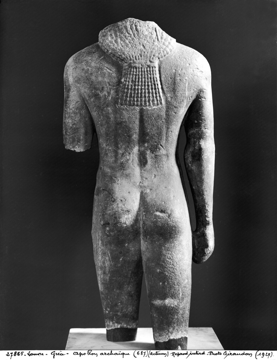 कोरिओस का धड़, एक्टियम से, c.550 ईसा पूर्व (संगमरमर) (24997 भी देखें) द्वारा यूनानी