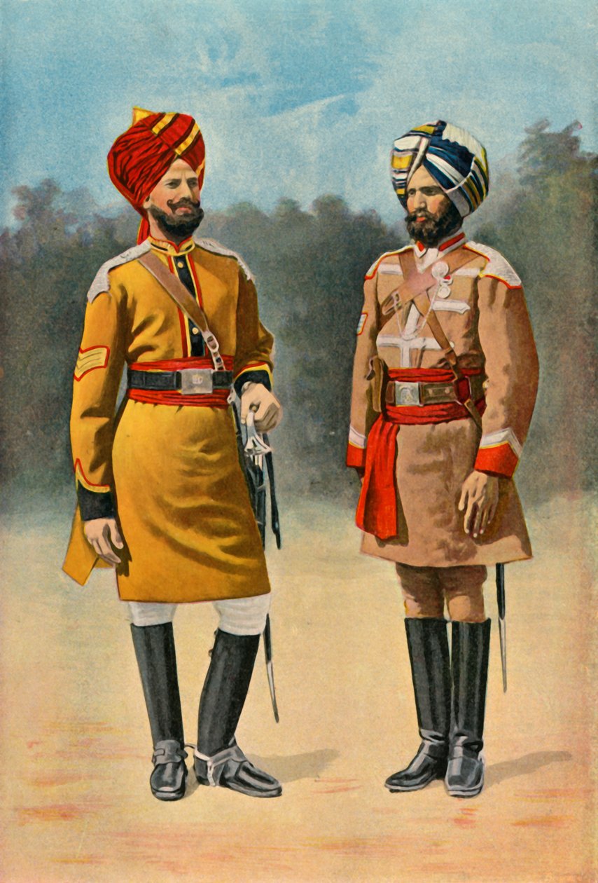 प्रथम बंगाल कैवलरी और गाइड कैवलरी, 1901। द्वारा ग्रेगरी और सह