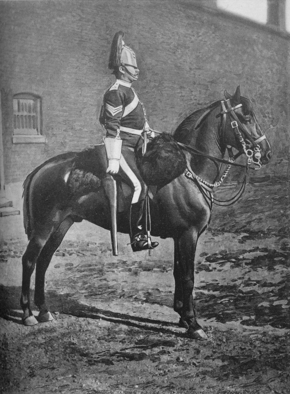 सार्जेंट, द्वितीय ड्रैगून गार्ड्स क्वींस बे, c1880 द्वारा ग्रेगरी और सह