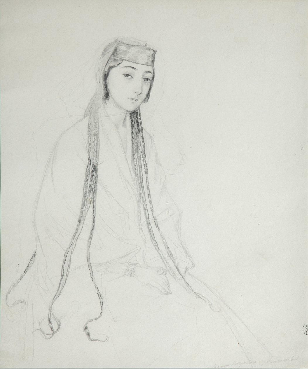 राजकुमारी मारिया माको ओरबेलियानी का चित्र 1818-1849, 1840-1842 द्वारा ग्रिगोरी ग्रिगोरेविच गगारिन