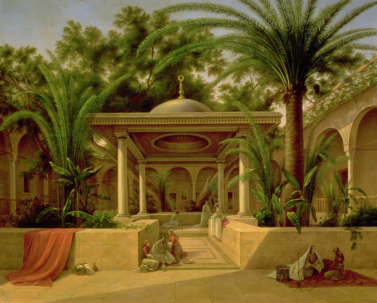 द खबनिजा फाउंटेन, काहिरा, 1845 द्वारा ग्रिगोरी टेरर्नेज़ोव