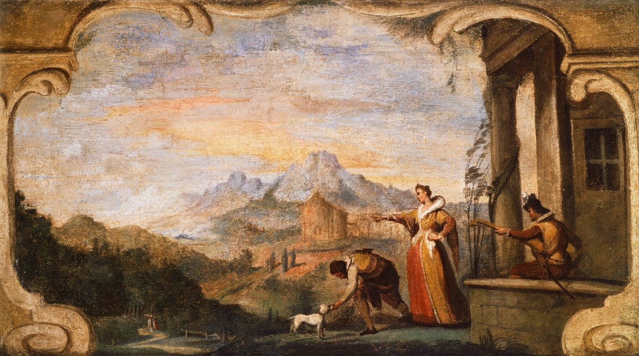 गियोवन्नी फ्रांसेस्को बारबेरी द्वारा यूलिसिस की वापसी, जिसे ग्वेर्सिनो (1591-1666) के नाम से जाना जाता है। द्वारा ग्वेर्सिनो
