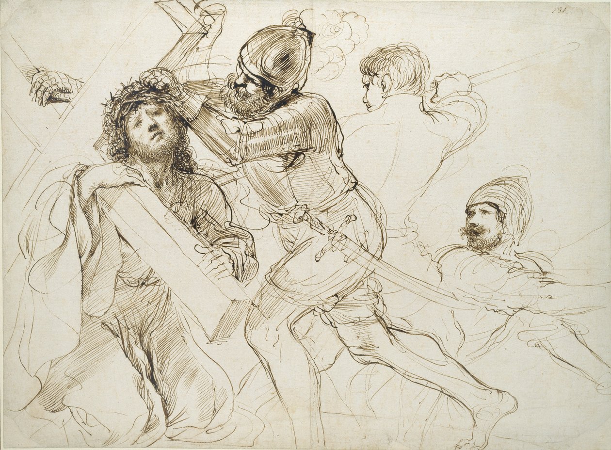 क्राइस्ट कैरीइंग द क्रॉस, c1625-1628 द्वारा ग्वेर्सिनो