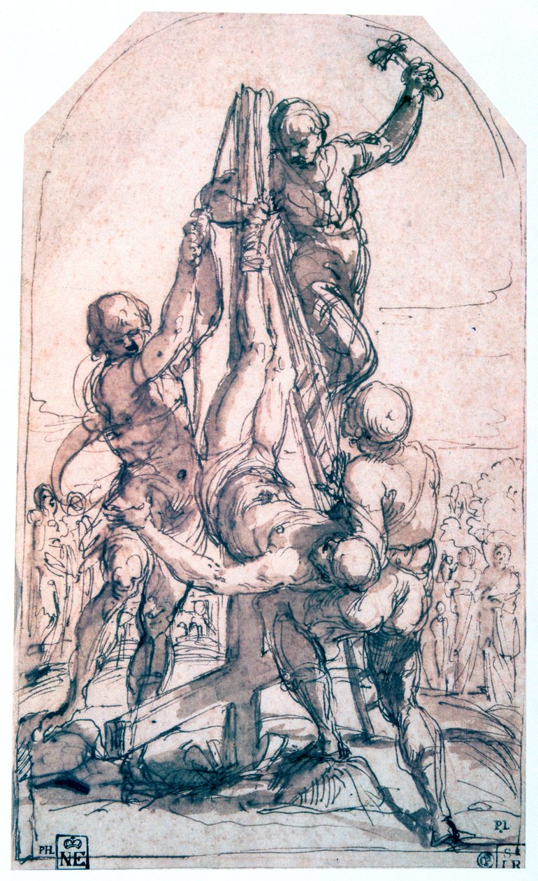 सेंट पीटर का cucifixion, c1600-1642 द्वारा गुइडो रेनी