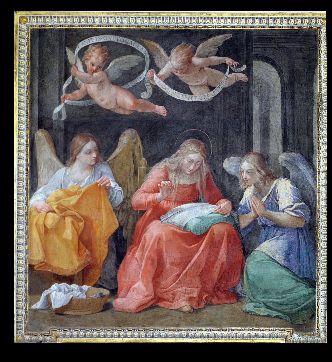 वर्जिन सिलाई, &39;कैपेला dell&39;Annunciata&39; (घोषणा के चैपल) 1610 से द्वारा गुइडो रेनी