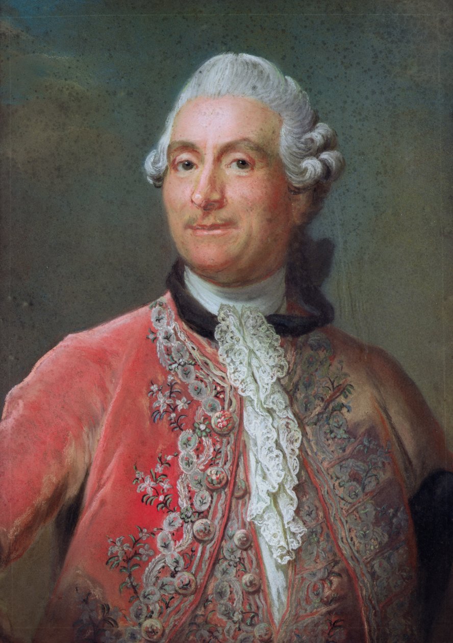 चार्ल्स ग्रेविर (1719-87) वर्गीज की गणना, 1771-74 (कागज पर पेस्टल) द्वारा गुस्ताफ लुंडबर्ग