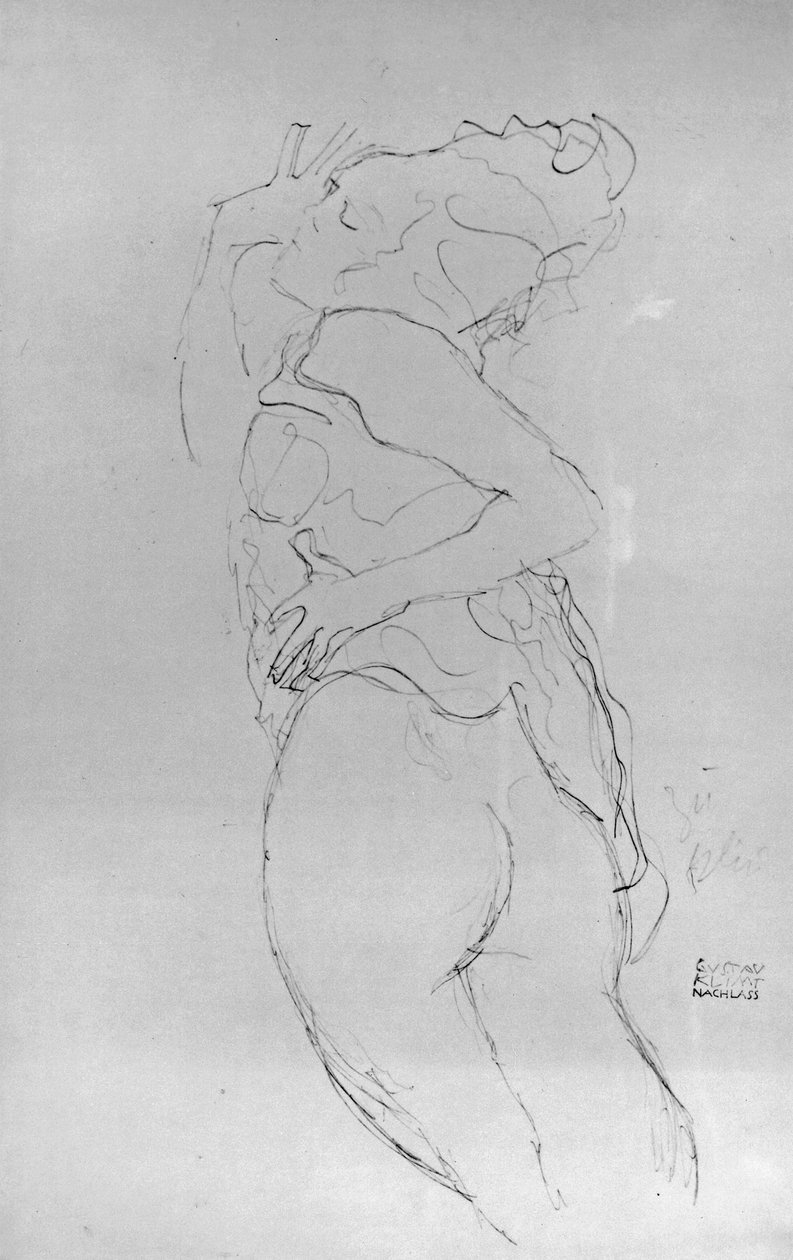 यंग वुमन, 1917 द्वारा गुस्ताव क्लिम्ट