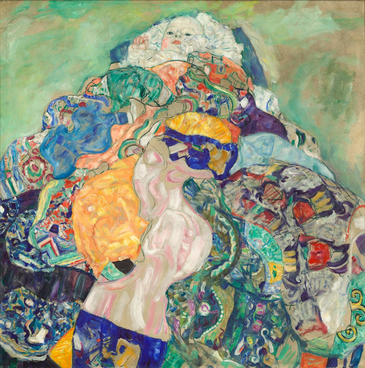 बेबी (पालना), 1917-18 द्वारा गुस्ताव क्लिम्ट